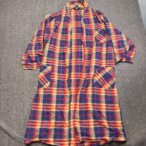 Vintage Towncraft Robe Mens Medium Multicolor Plaid Vintage Wash n Wear Penneys